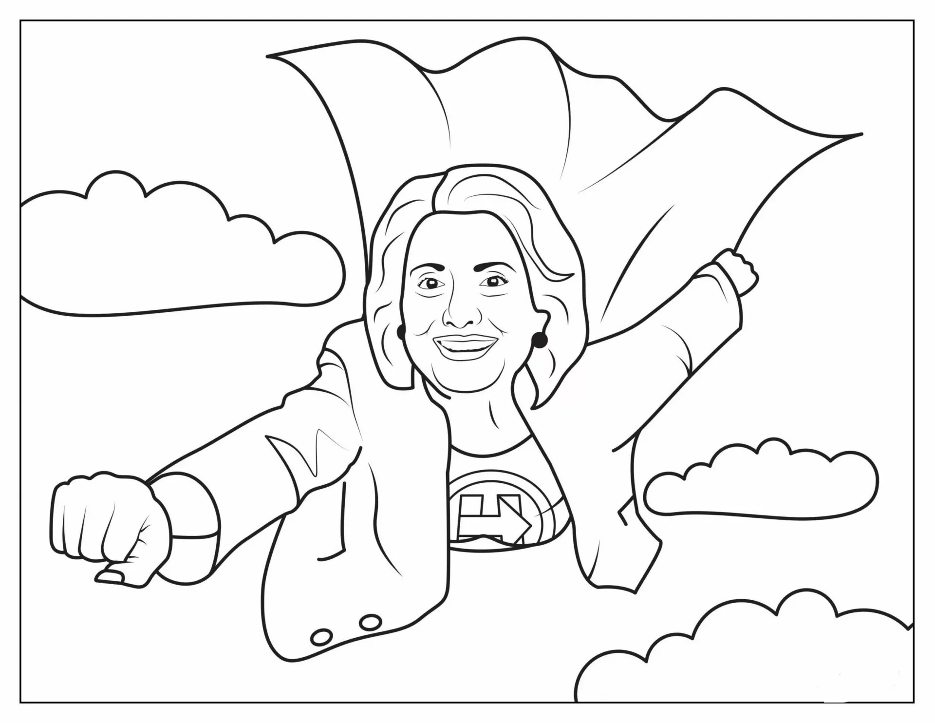 Hillary Clinton Flying