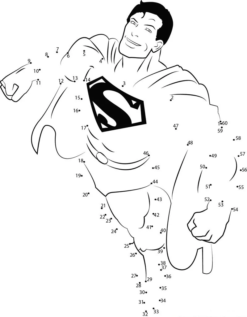 Superman Punkt zu Punkt