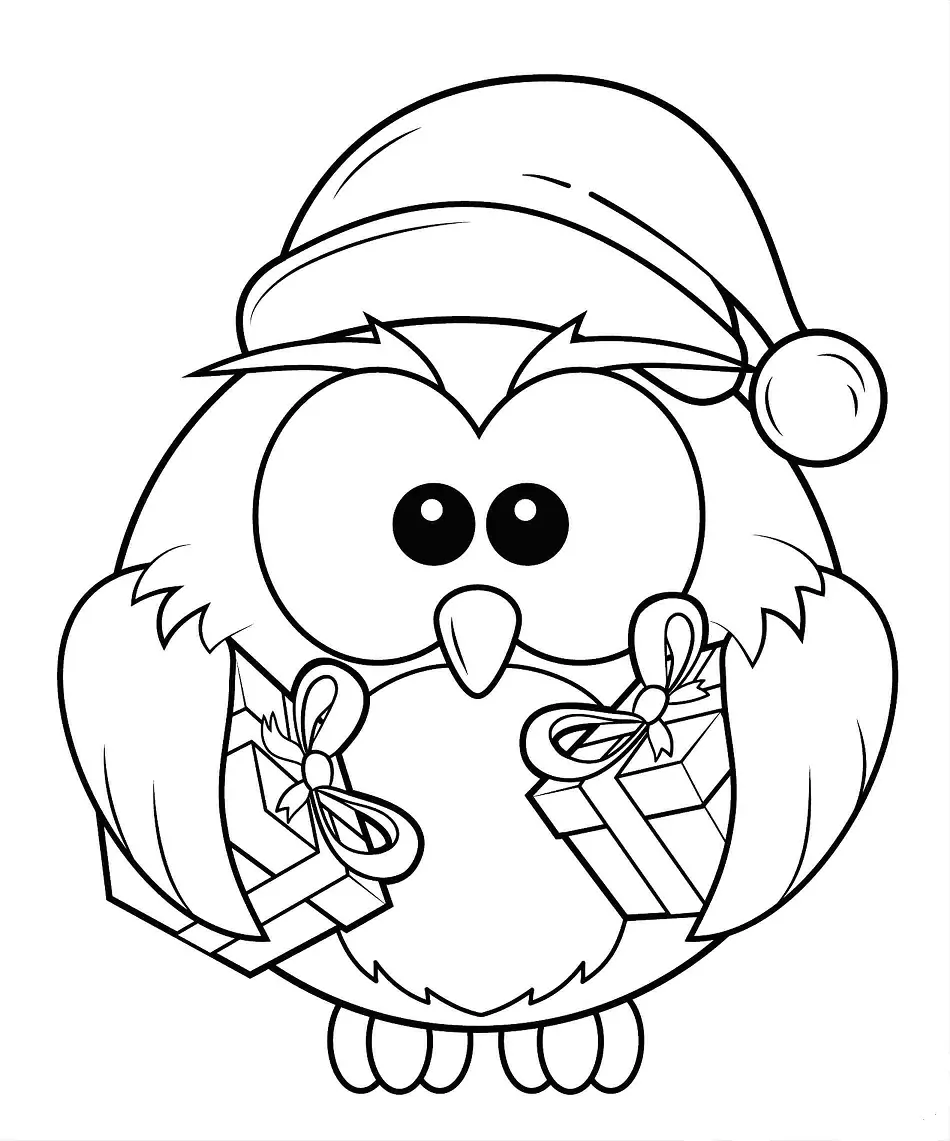 Owl Holding Gifts