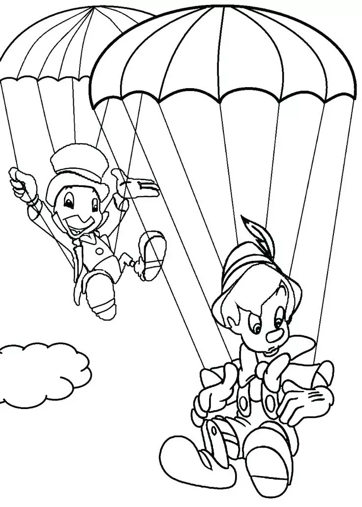 Pinocchio und Jiminy Cricket
