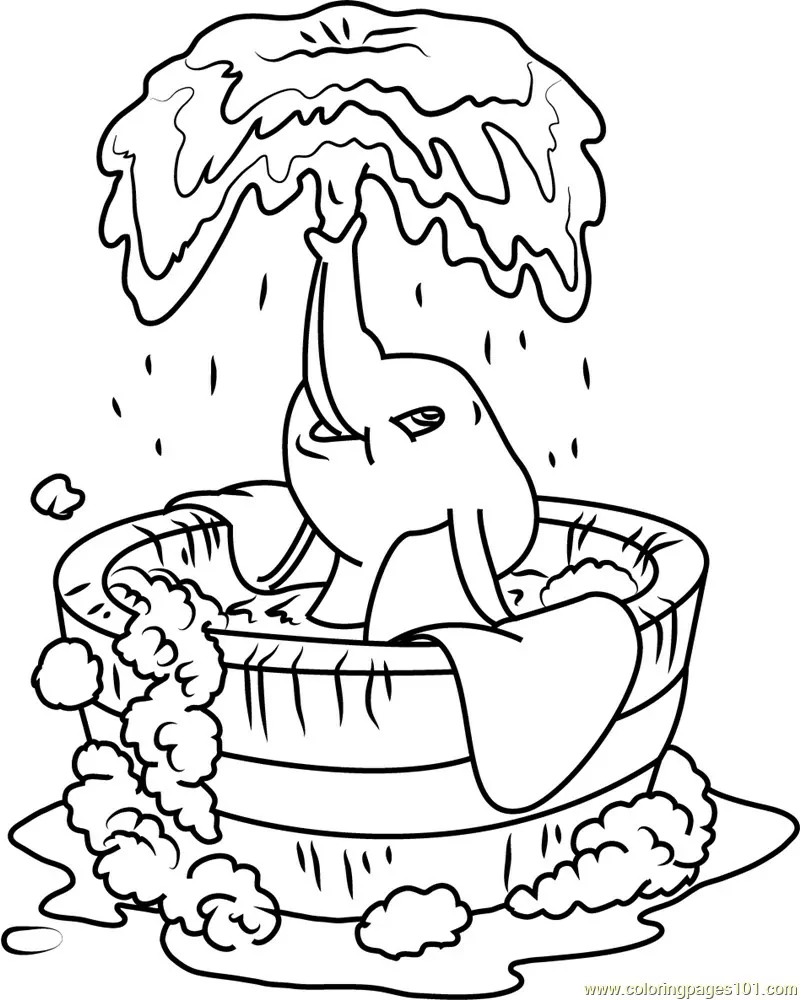 Dumbo Takes A Bath