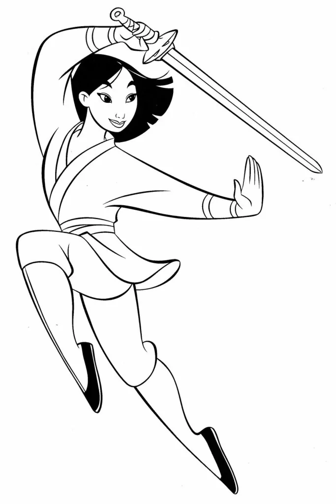 Mulan Dancing With Sword