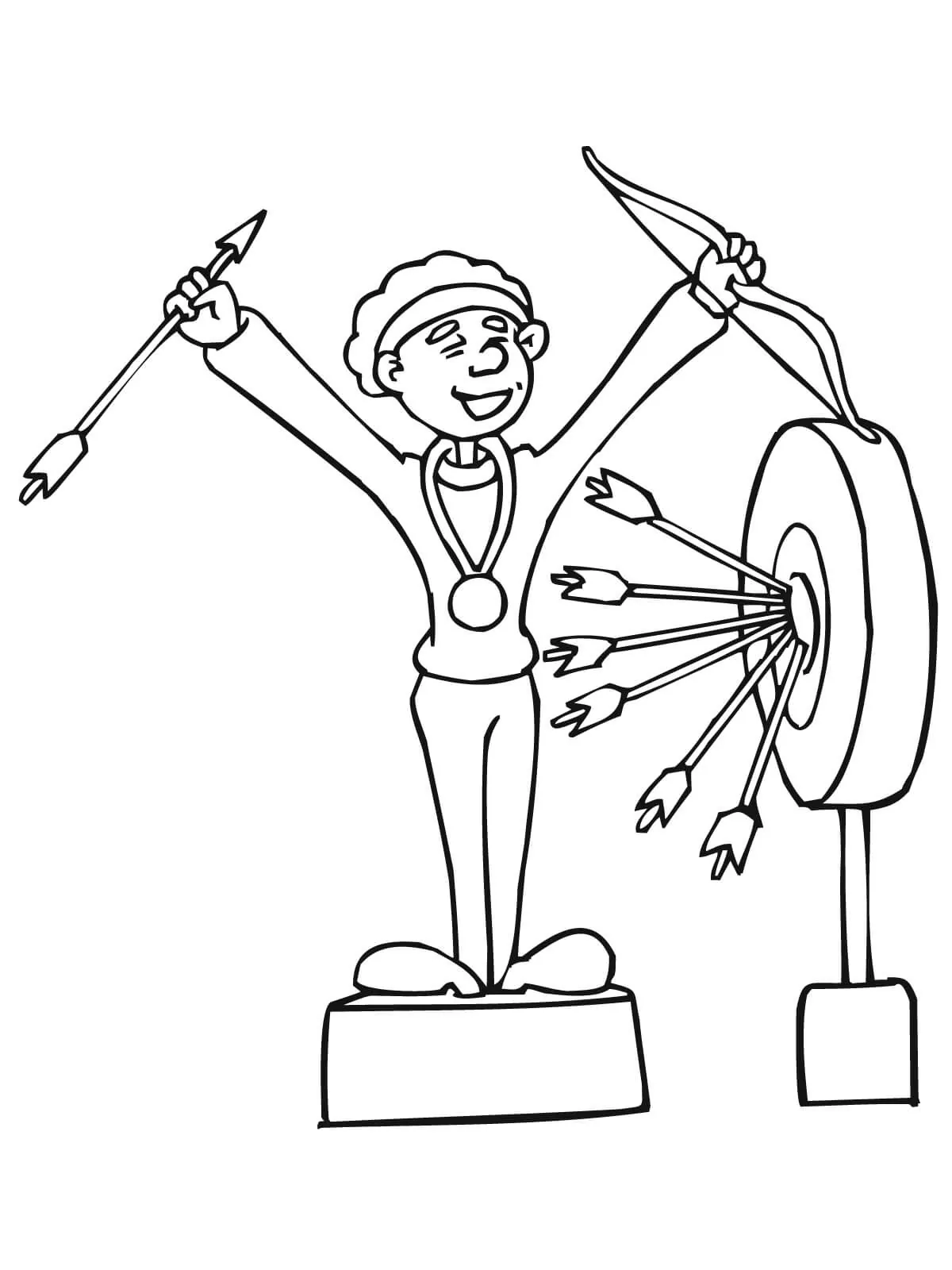 The Archer Won The First Prize