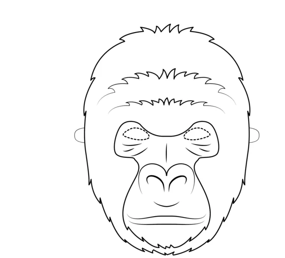 Eine Gorillamaske