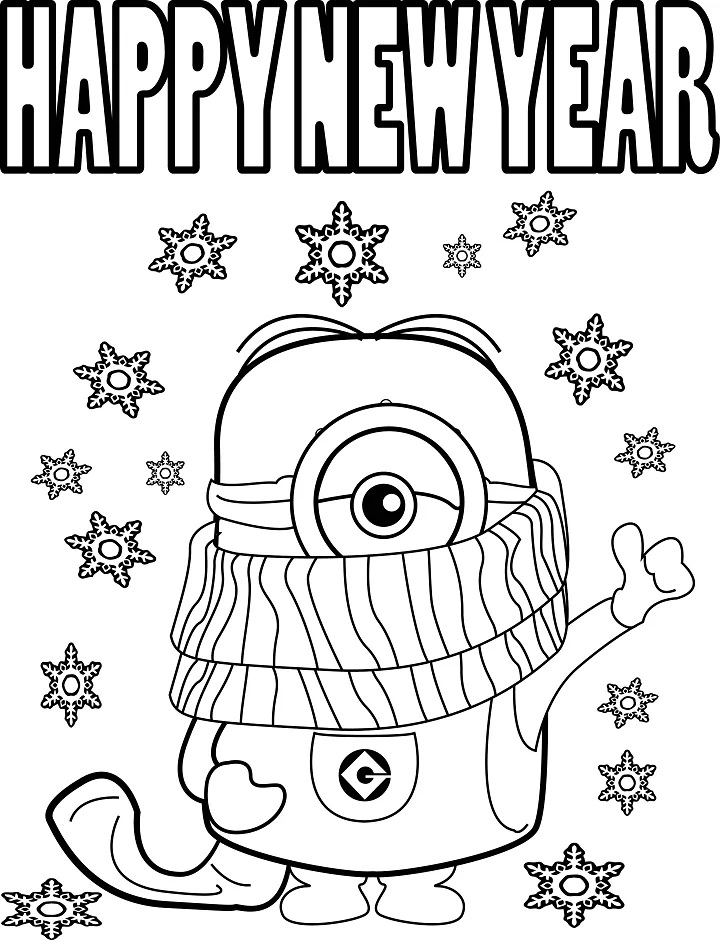 Happy New Year With Minion