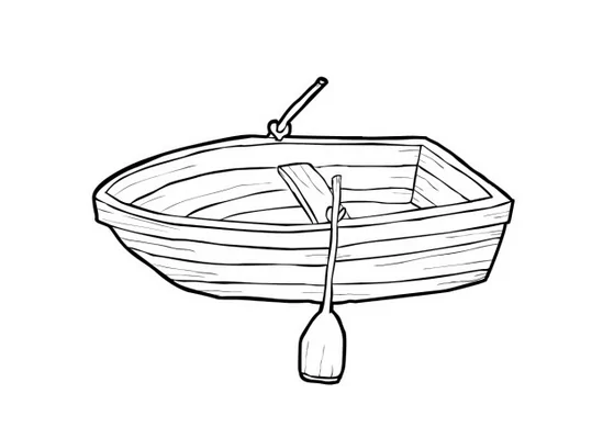 Kleines Ruderboot