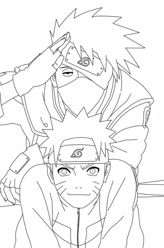 Kakashi und Naruto