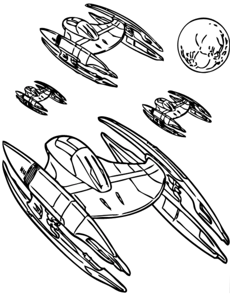 Trade Federation Spaceships