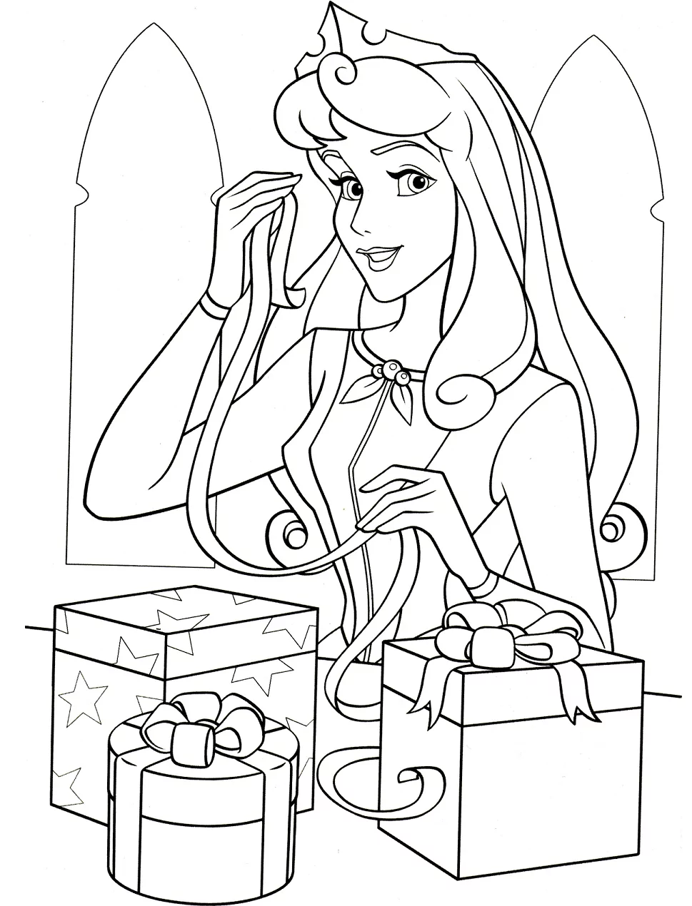 Aurora With Gift Boxes