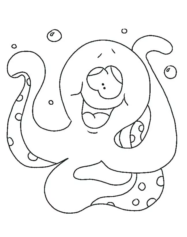 Lustiger und verrückter Oktopus