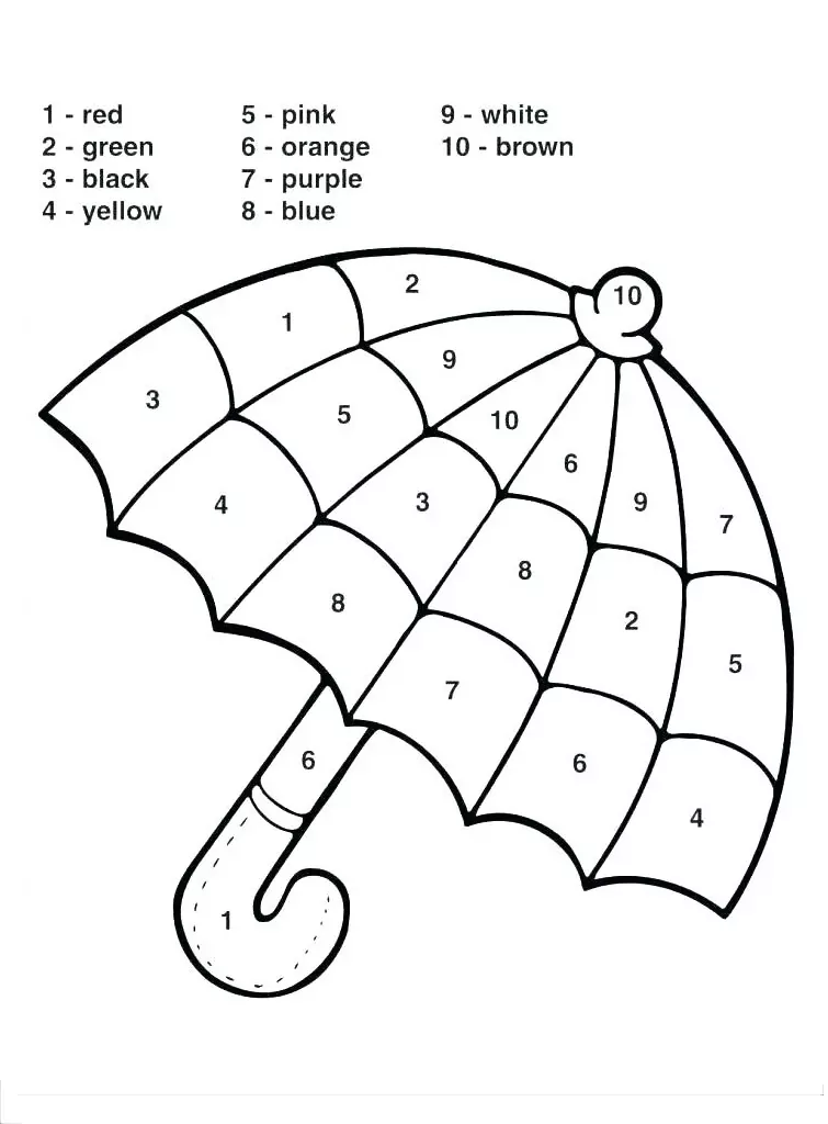 Umbrella For Coloring