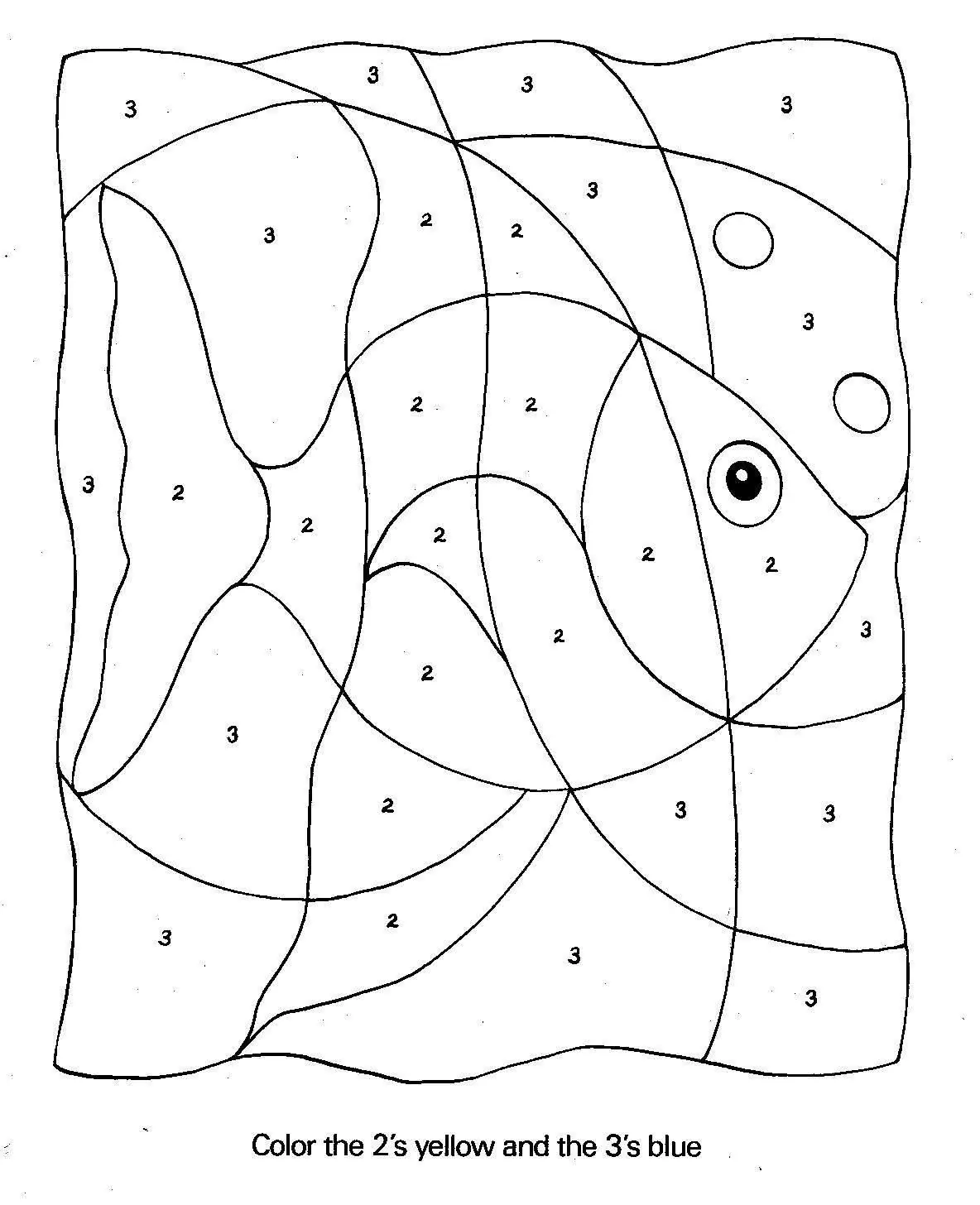 Fish For Coloring By Numbers
