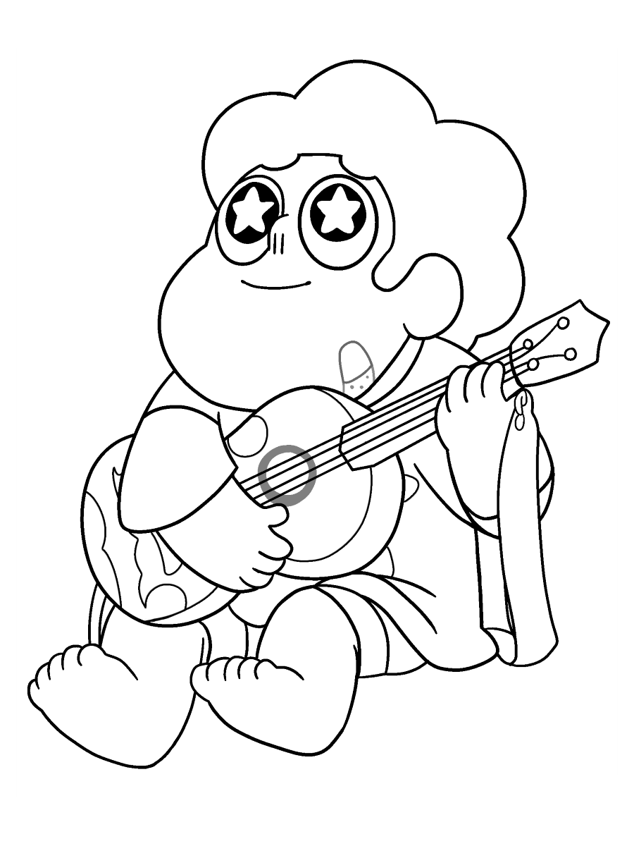 Steven Universe Playing Guitar