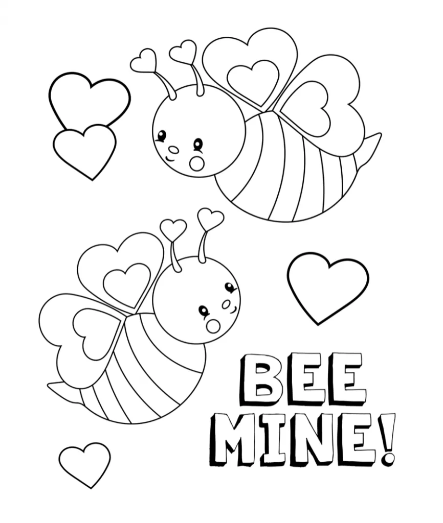 Bienen zum Valentinstag