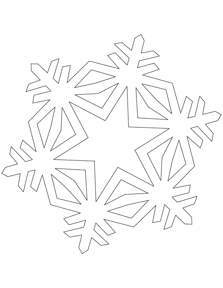 Simple Crystal Snowflake