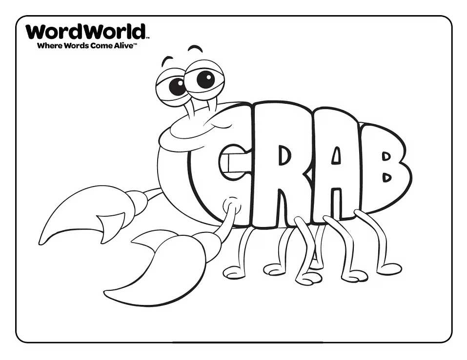 Krabbe von WordWorld