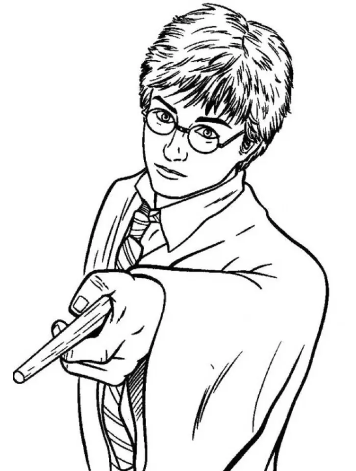 Harry Potter with Magic Wand