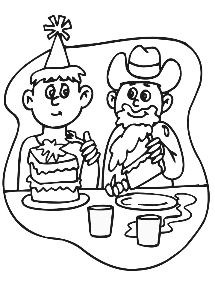 2 Boys with Birthday Cake