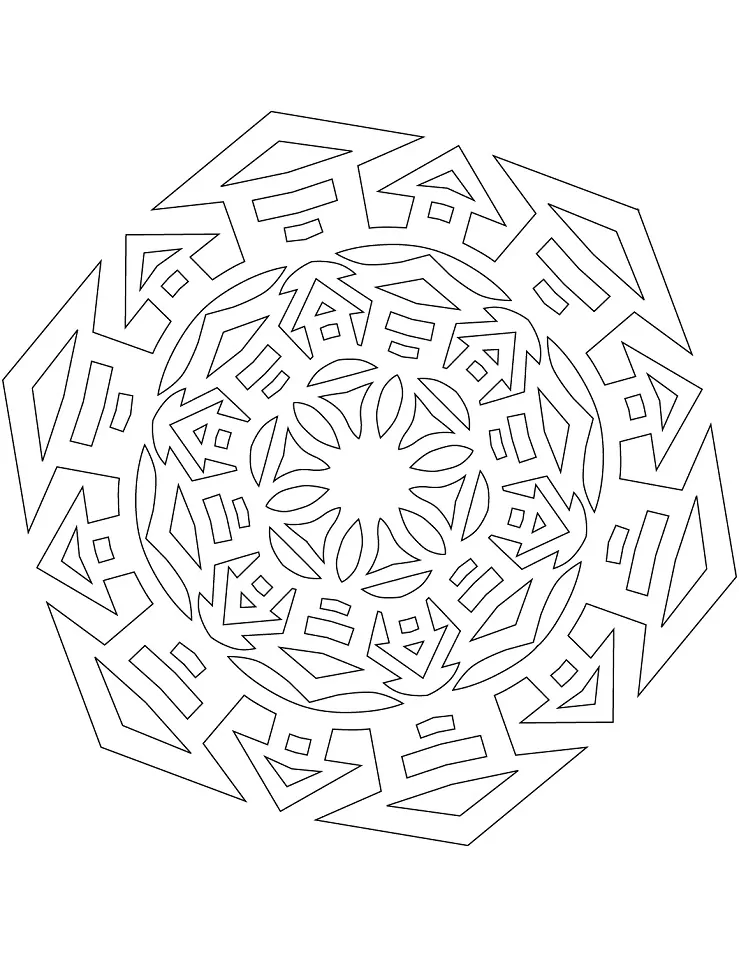Snowflake with Houses