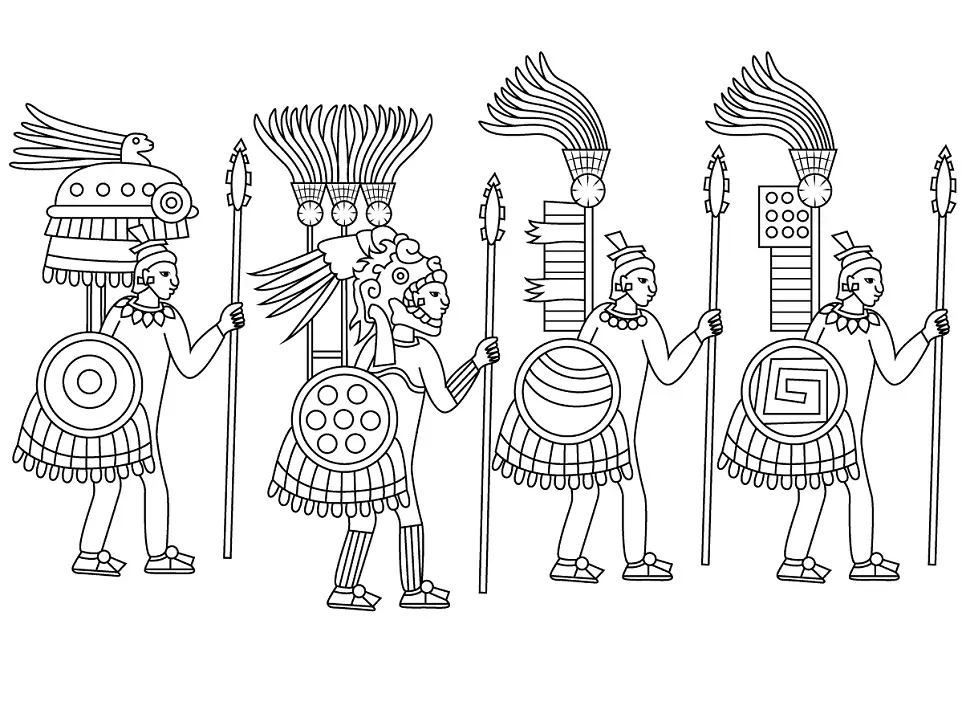 Aztekische Krieger