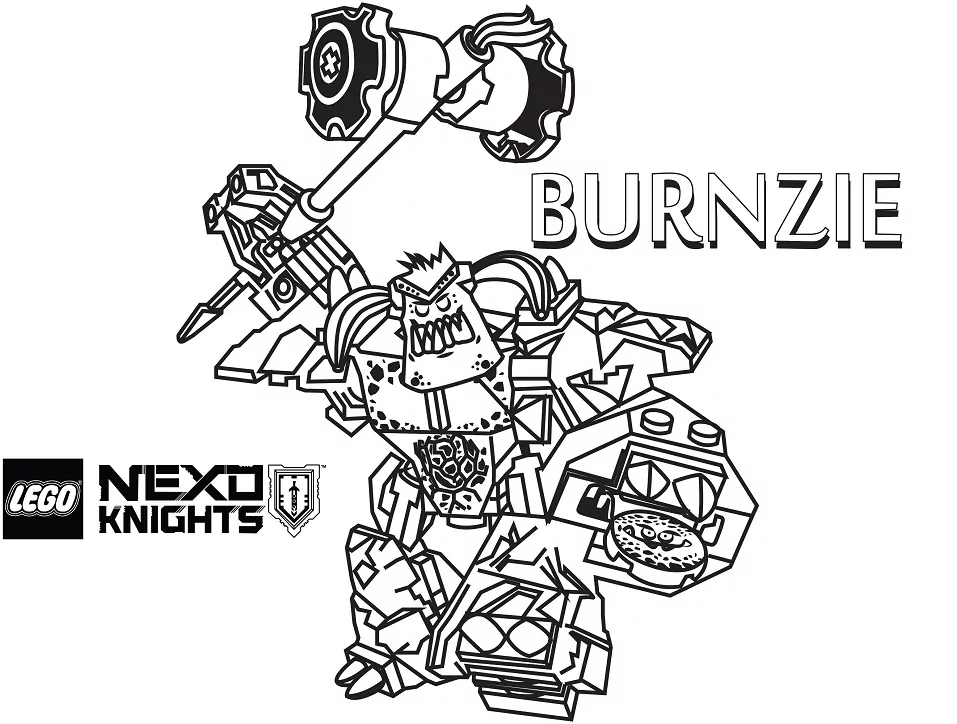 Burnzie from Nexo Knights
