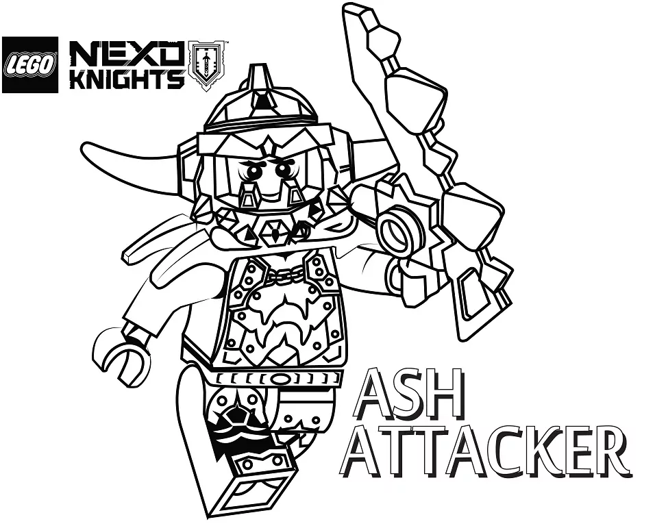Ash Attacker from Nexo Knights