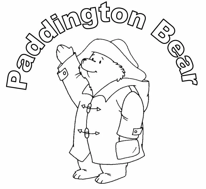 Paddington Bear Waving Hand