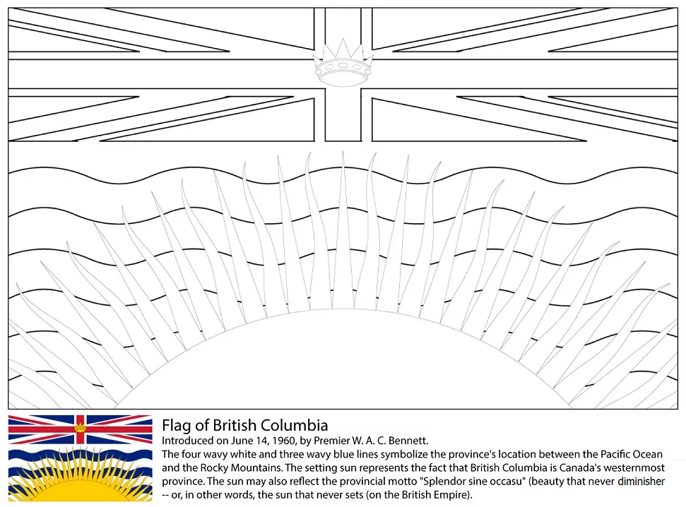 Flagge von British Columbia