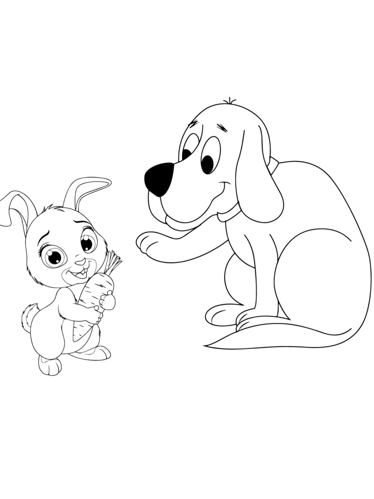 Adorable Clifford and Rabbit
