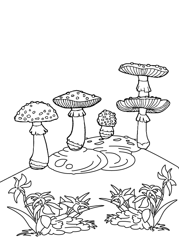 Adorable Mushroom Designs for Easy Coloring