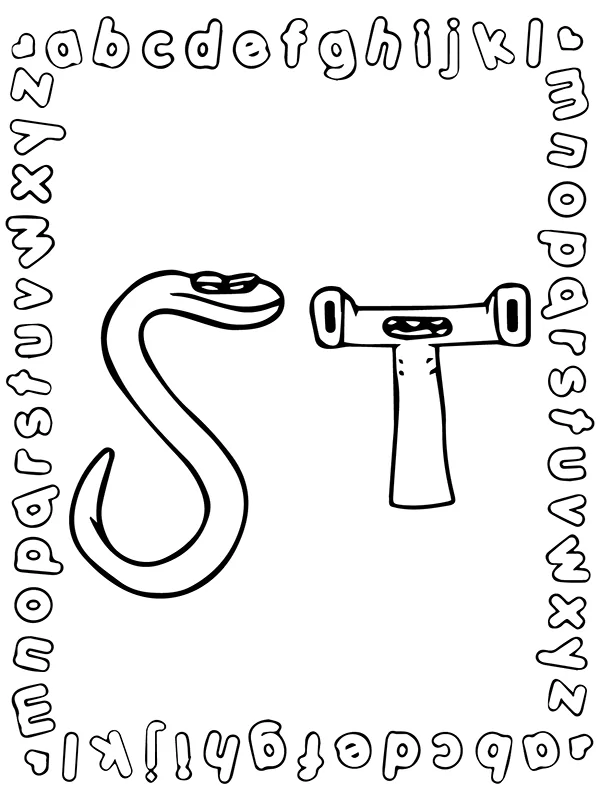 Alphabet Lore Letter S and T