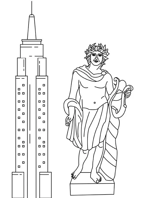Apollo and Ancient Tower