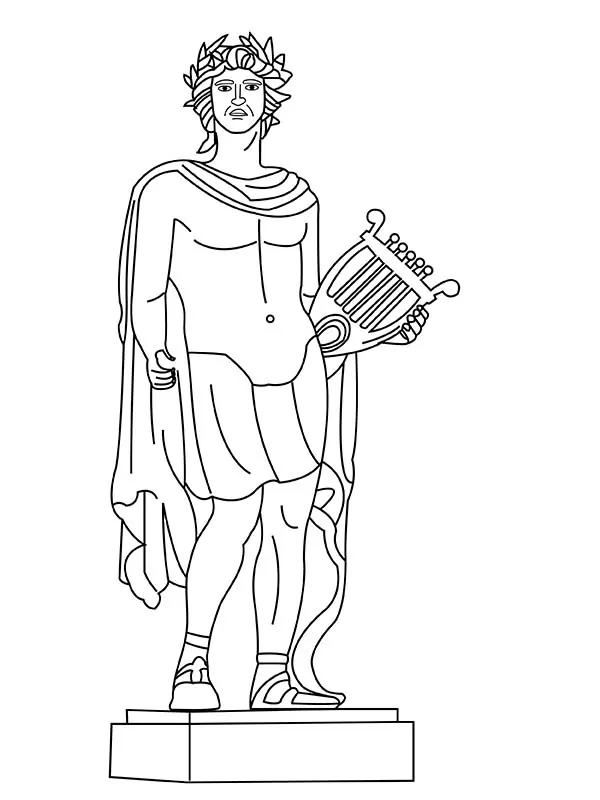 Apollo with Musical Instrument