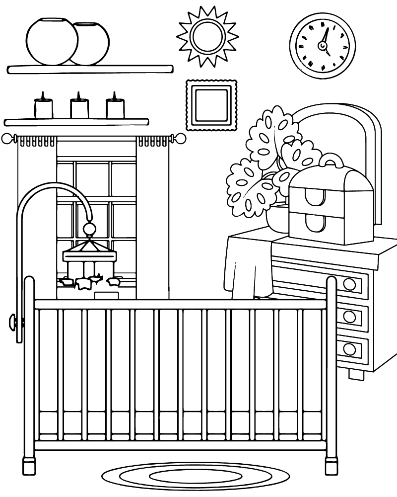 Babyzimmer mit gemütlichem Design