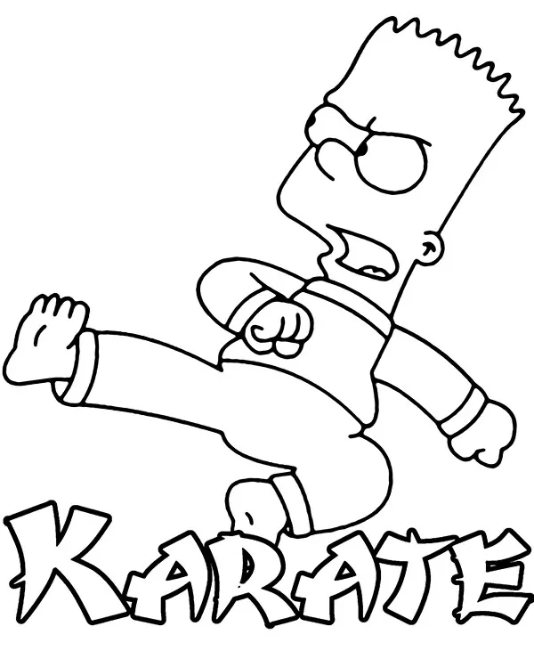 Bart Simpson Karate