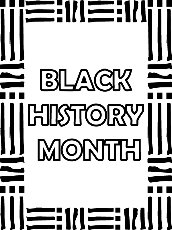 Black history month Border