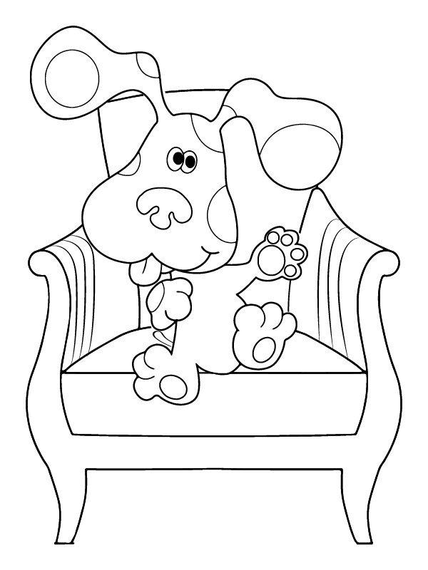 Blue’s Clues Sitting on a Chair