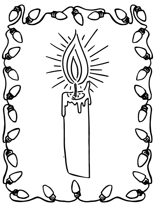 Candlemas Day Coloring Page for All Ages
