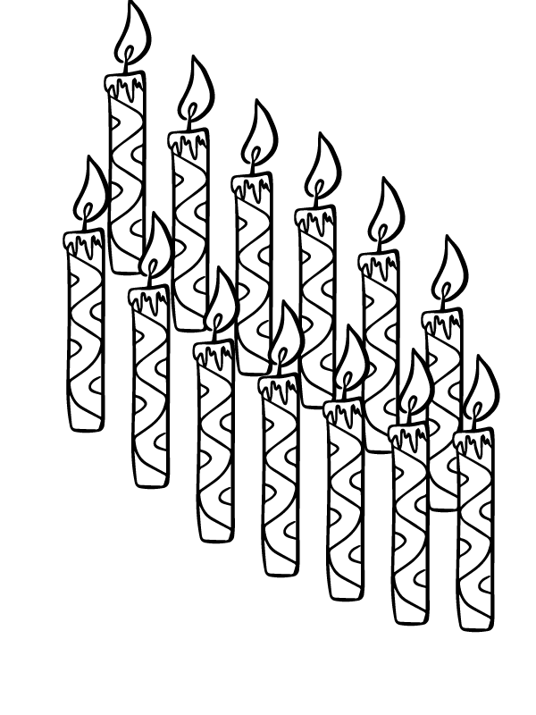Candlemas Day Coloring Page to Print