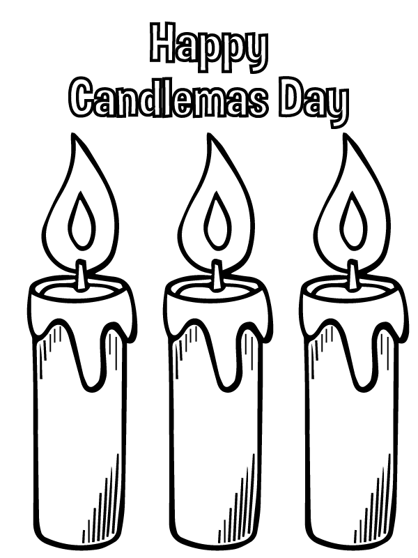 Candlemas Day with Three Candles