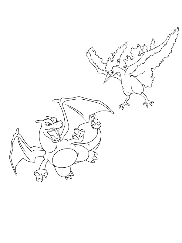 Charizard and Moltres