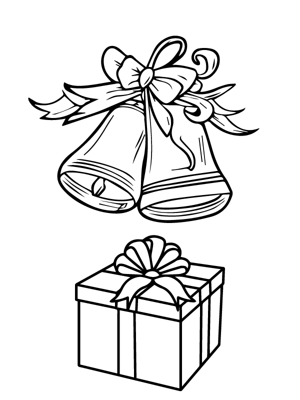 Christmas Bells and Gift Box