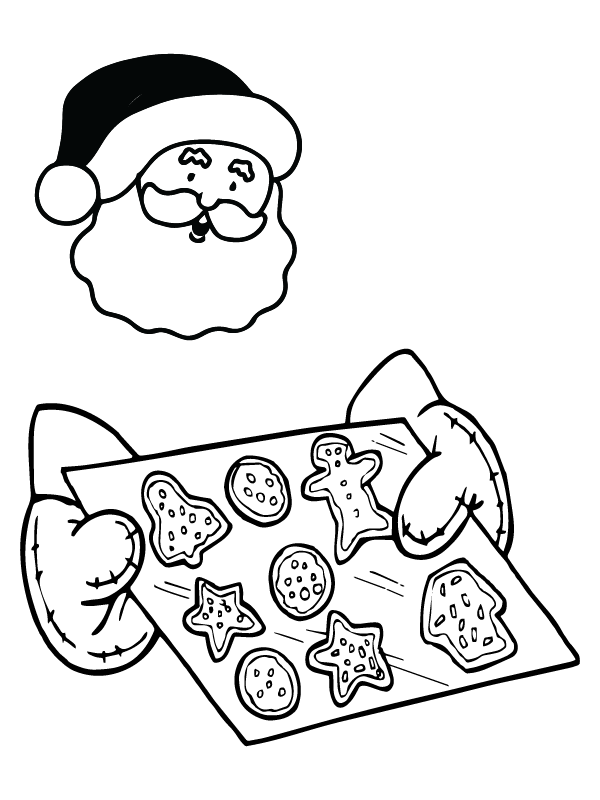 Christmas Cookie with santa claus