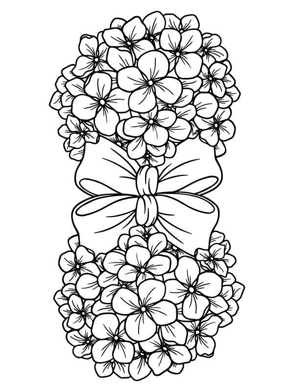 Christmas Hydrangea Bauble Flowers