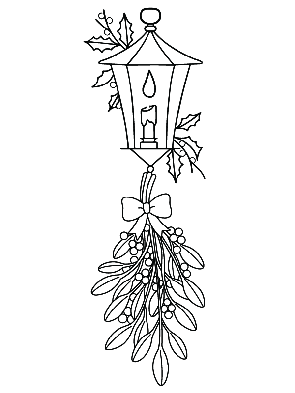 Christmas Lantern and Flowers