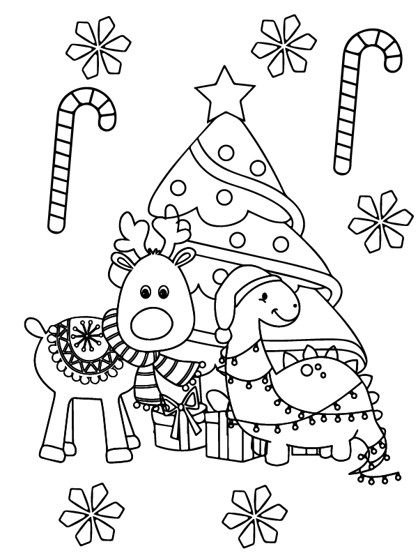 Christmas Reindeer, Tree, candy