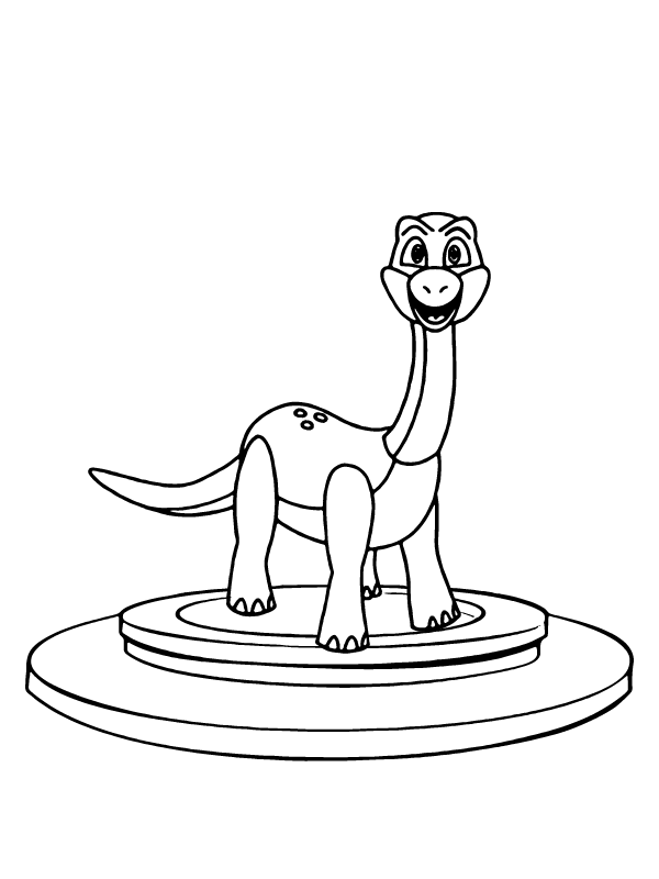 Color Bron the Dinosaur from Poppy Playtime Activity Page