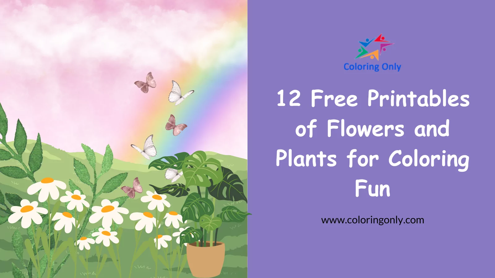 Copy of C12 Free Printables of Flowers and Plants for Coloring FunO Blog template (6)