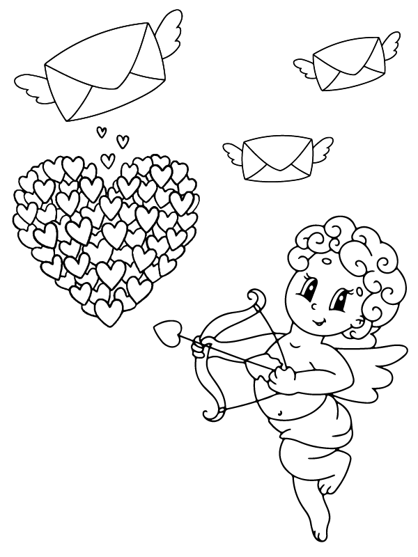 Cupid in Cute Valentines