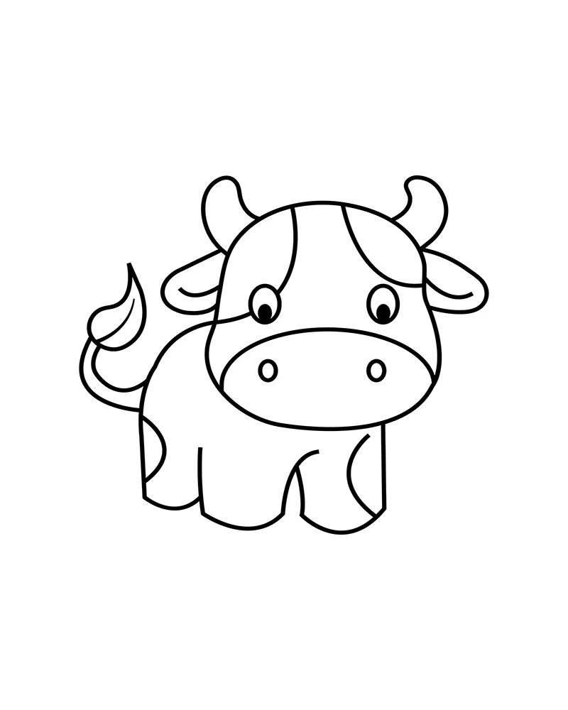 Cute Cow Printable